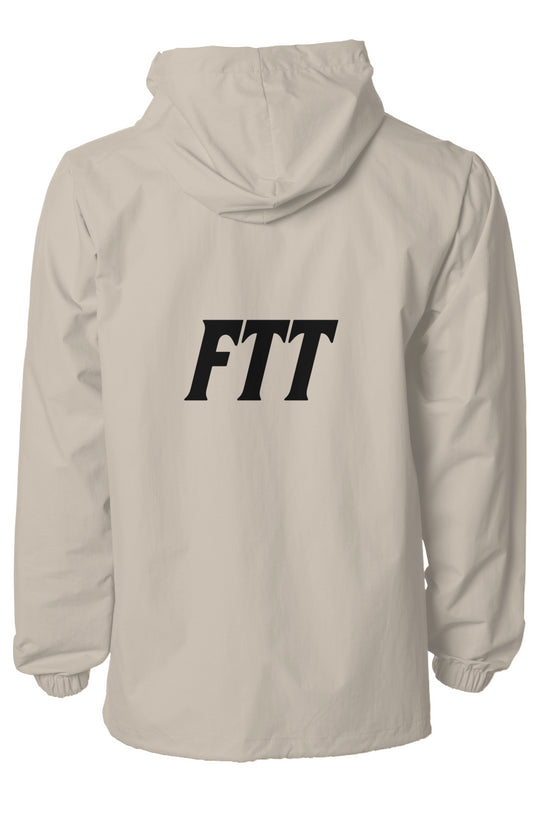 Water-Resistant Hooded Windbreaker