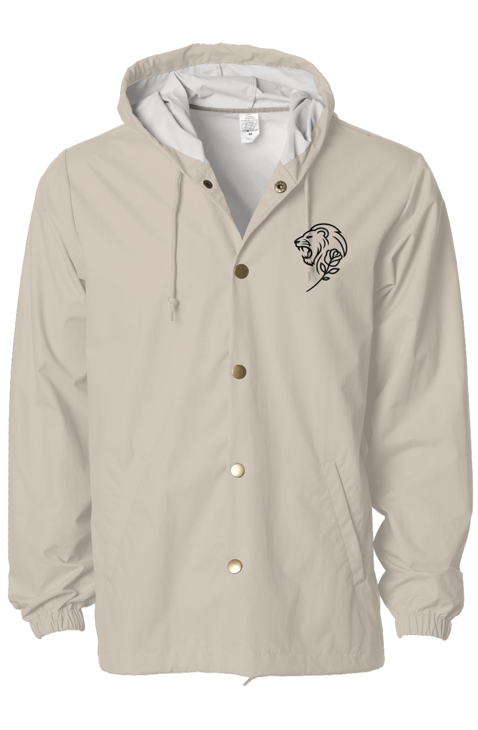 Water-Resistant Hooded Windbreaker