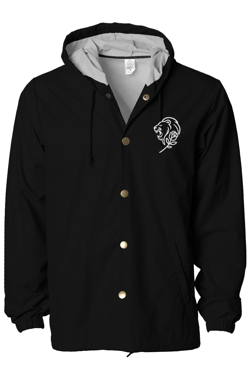 Water-Resistant Hooded Windbreaker