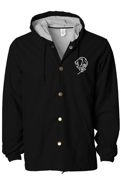 Water-Resistant Hooded Windbreaker