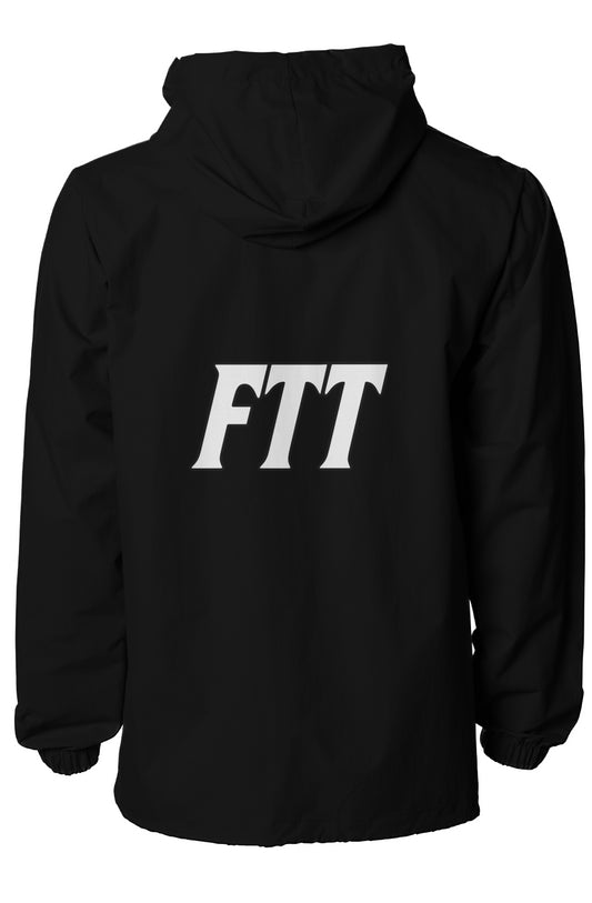 Water-Resistant Hooded Windbreaker