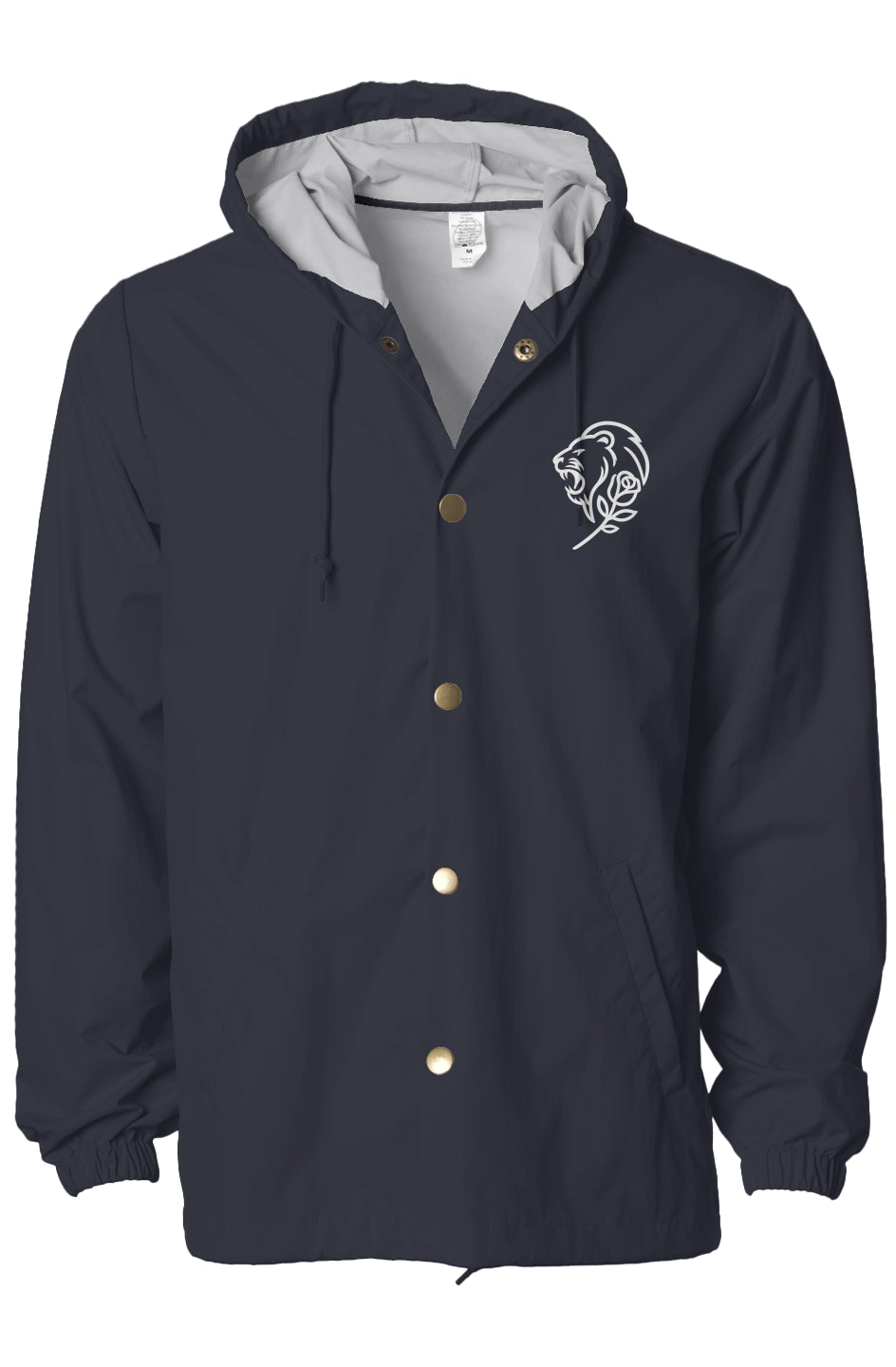 Water-Resistant Hooded Windbreaker