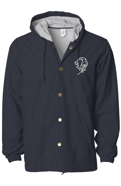 Water-Resistant Hooded Windbreaker