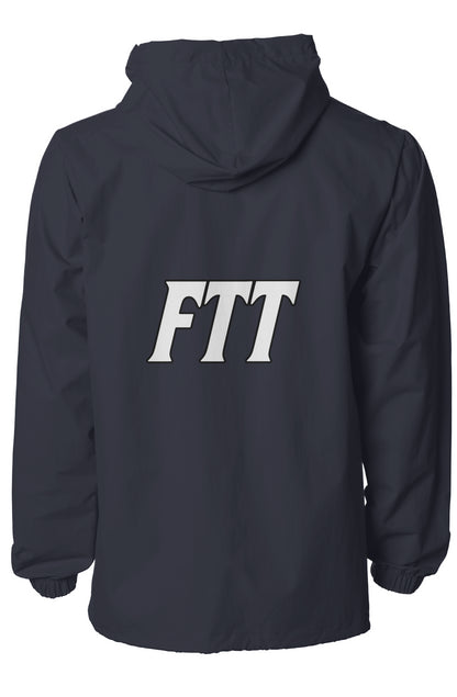 Water-Resistant Hooded Windbreaker