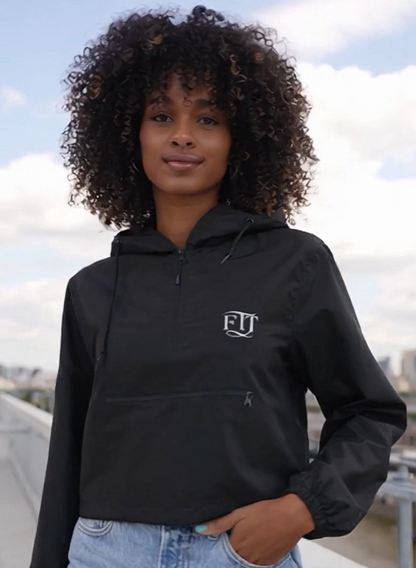 Lightweight Pullover Crop Windbreaker