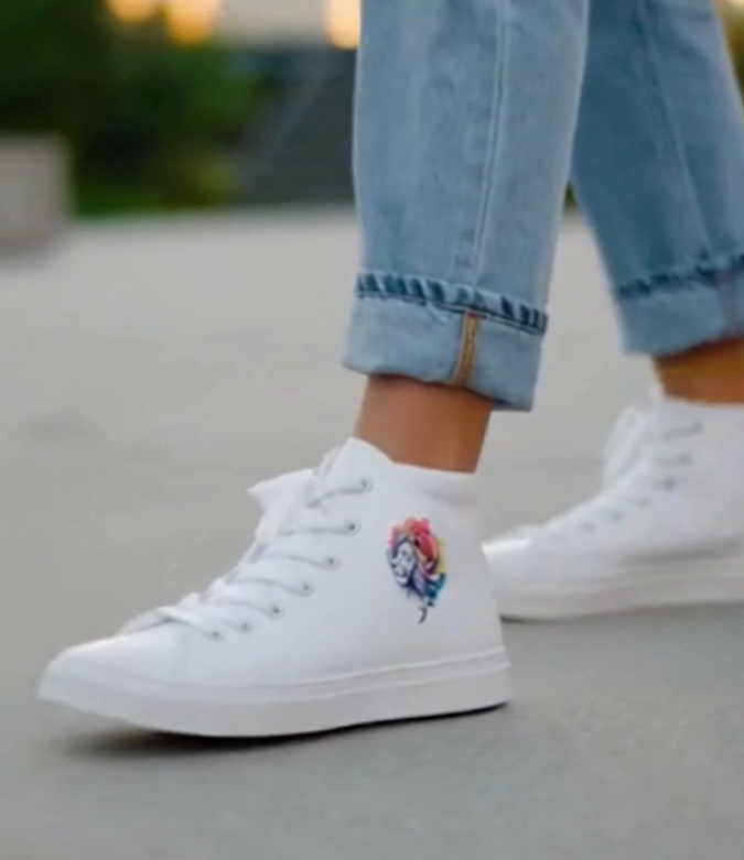 High Top Canvas Shoes